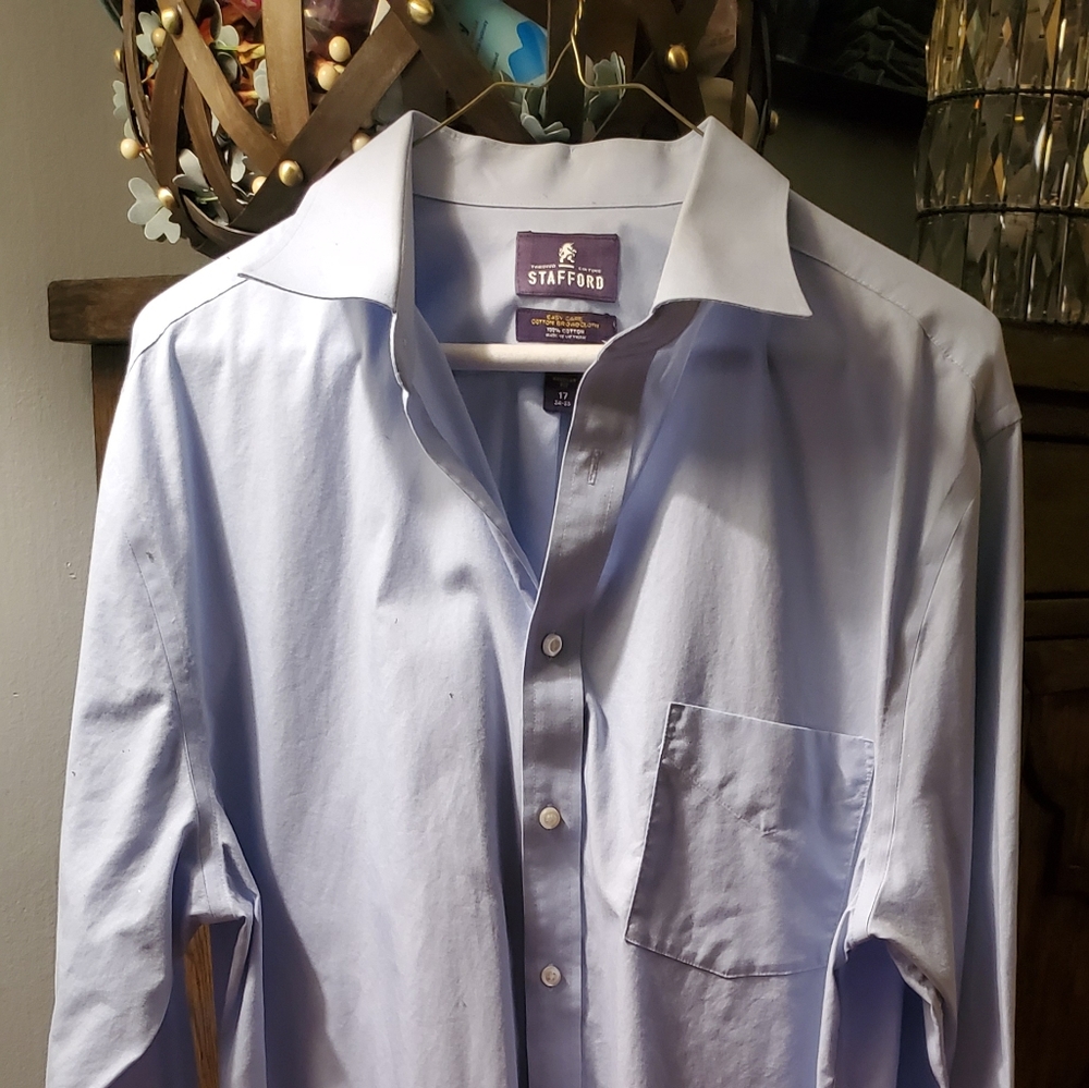 Stafford blue dress shirt